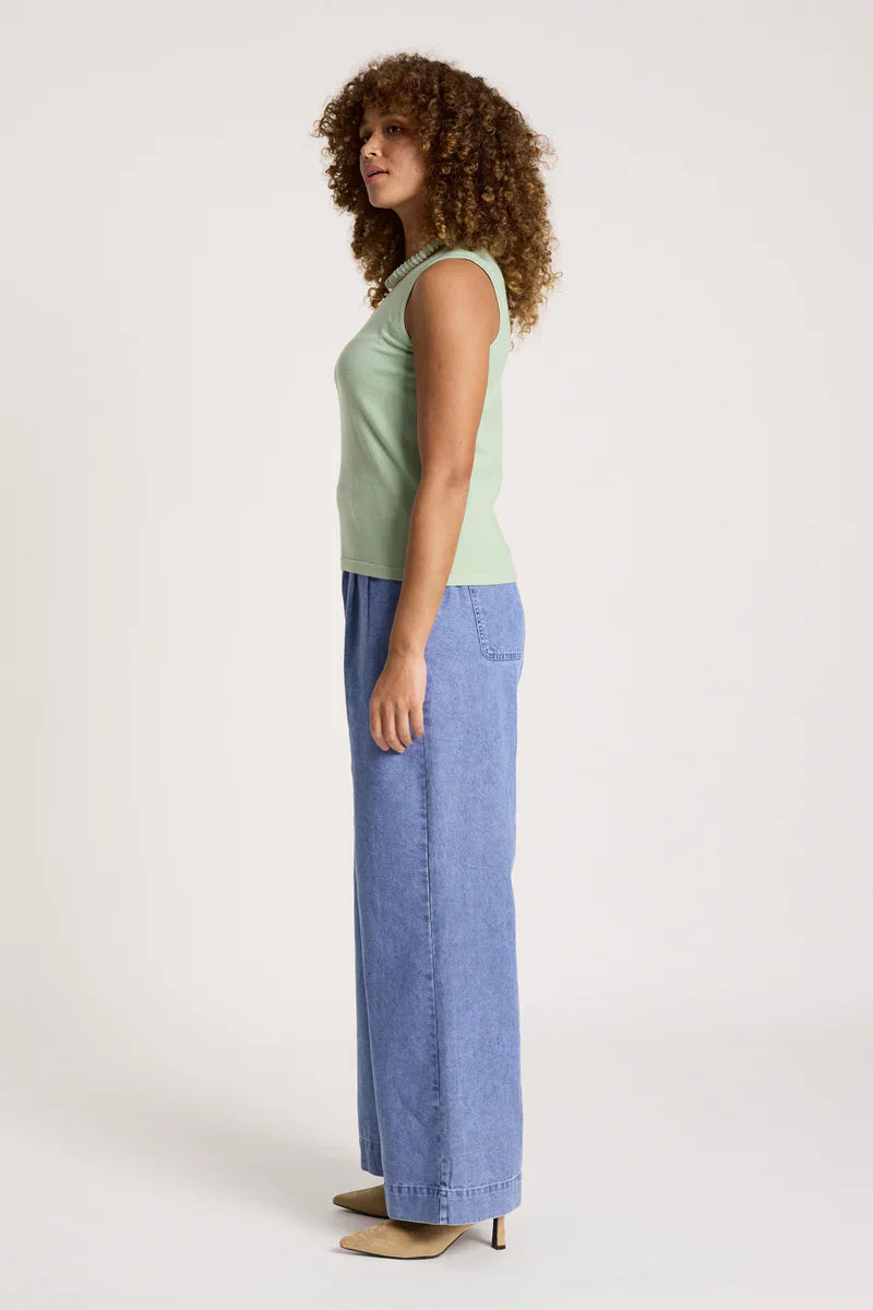 Samira Knit Tank / Sage