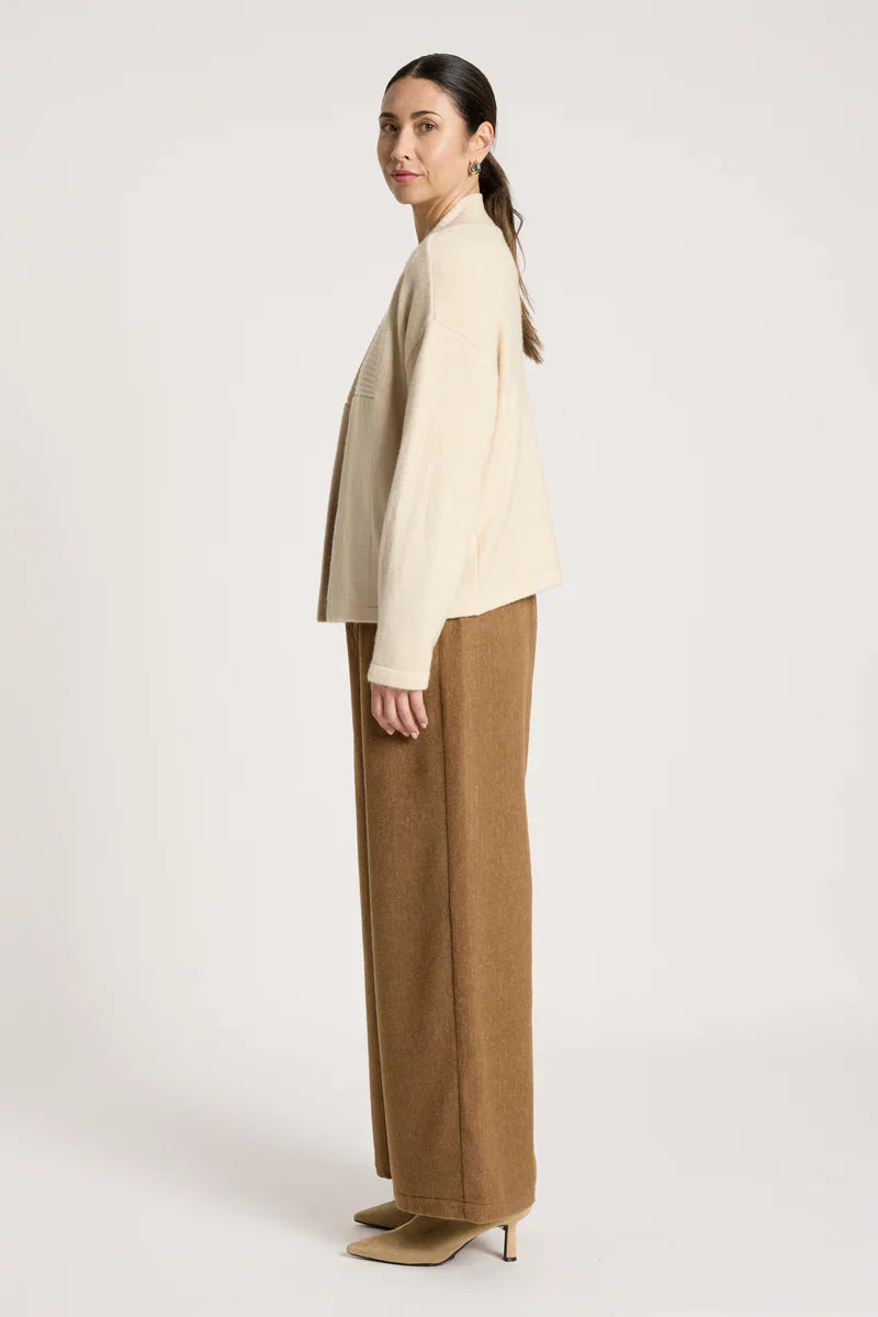 Samira Crop Cardigan / Bisque