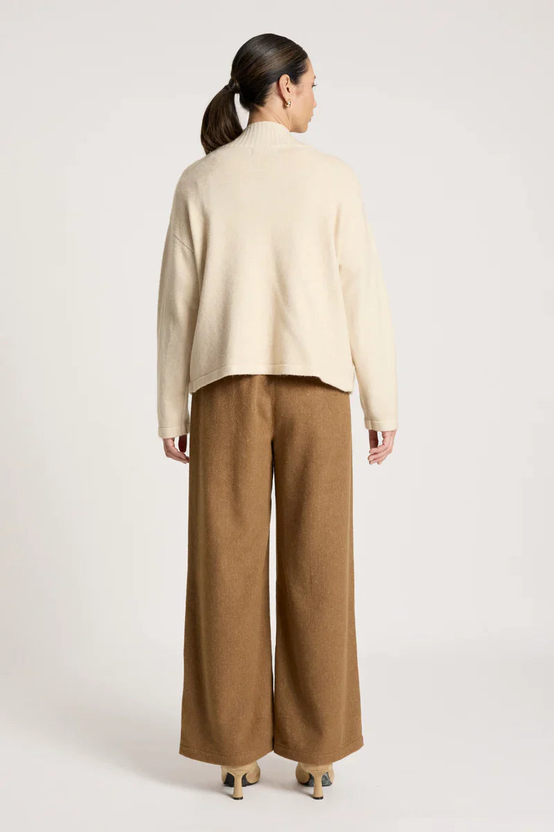 Samira Crop Cardigan / Bisque