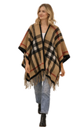 Winter Check Poncho