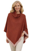 Light Weight Poncho Two Tone