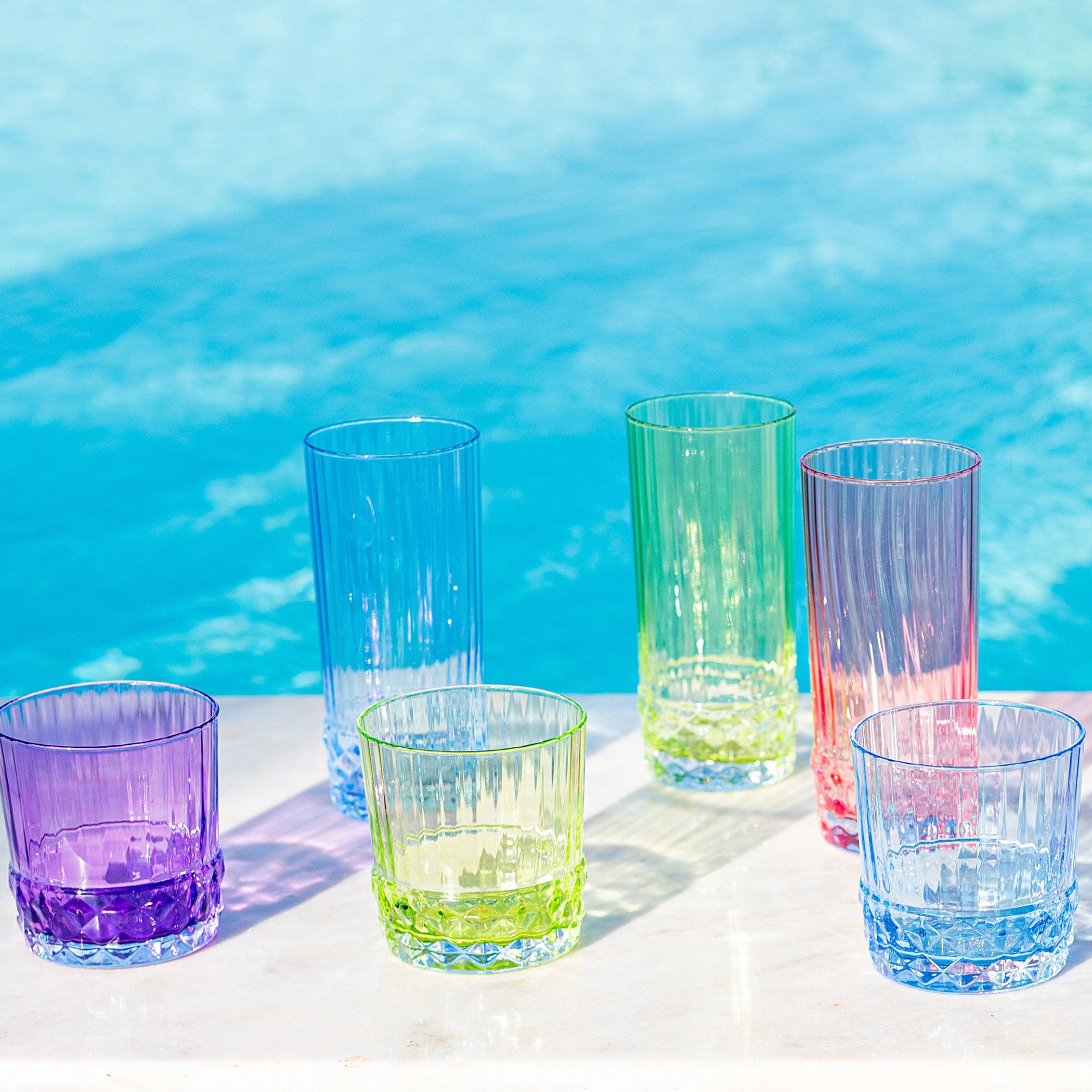 Deco Purple Short Tumbler