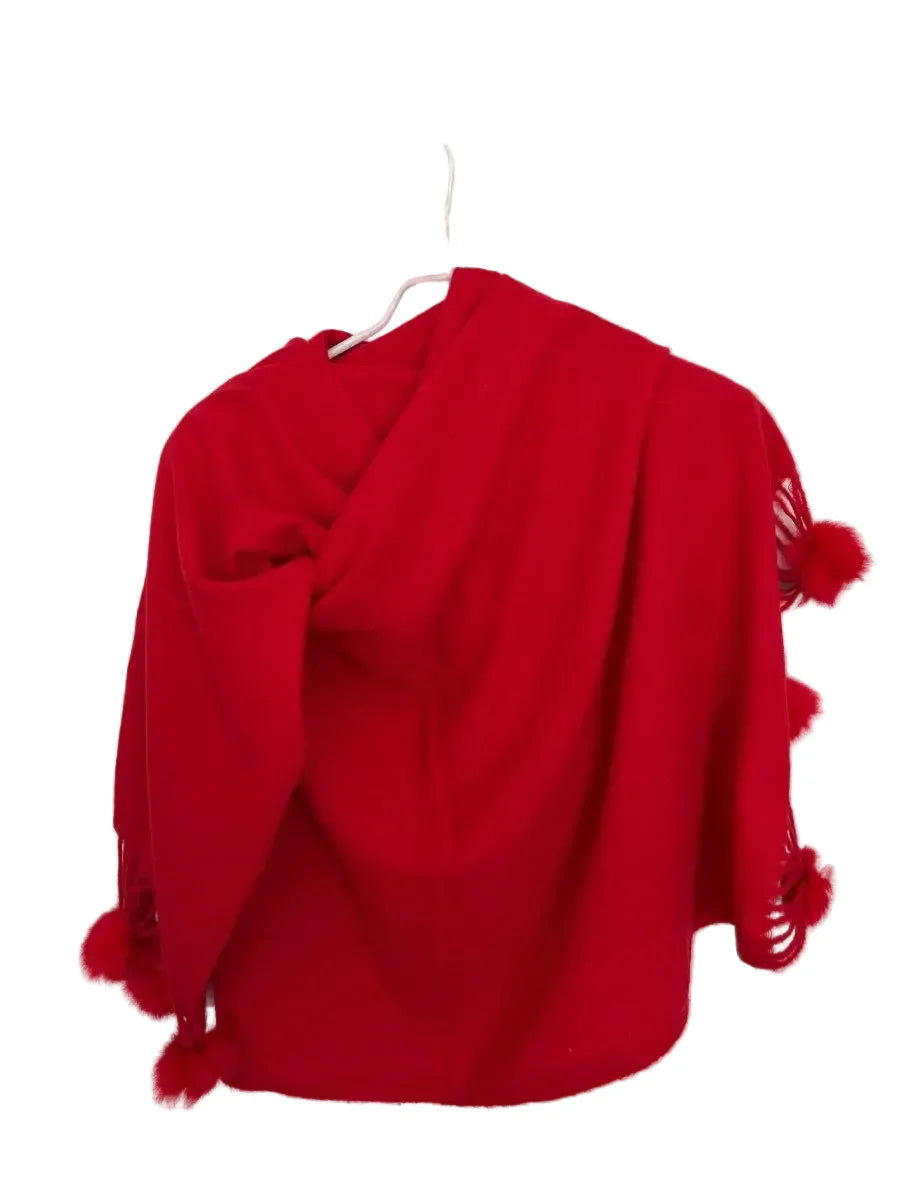 Pom Pom Scarf Shawl